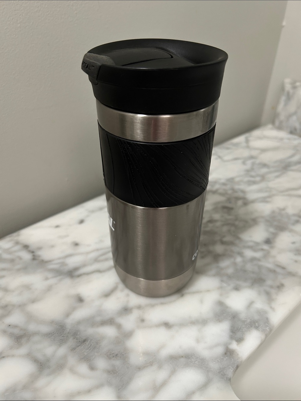 Contigo Snapseal Stainless Steel Travel Tumbler with Black Grip Lid